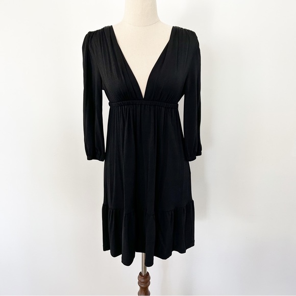 Zimmermann Dresses & Skirts - Zimmermann 3/4 Sleeve Black Mini Dress Size 0